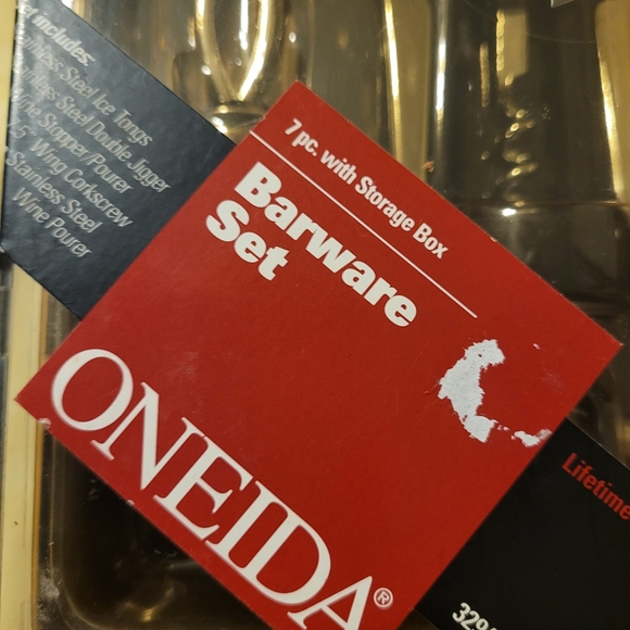 Oneida 7 piece bar set. - Picture 7 of 14